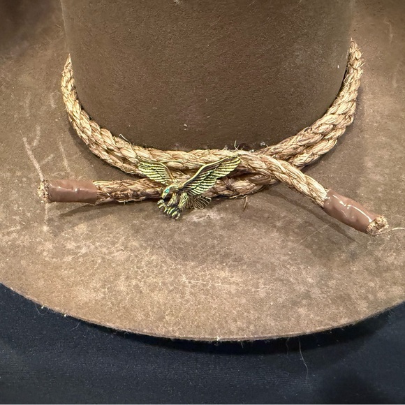Custom Brown Cowboy Hat with Braided Band - Picture 6 of 11
